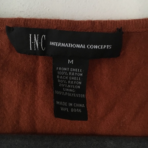 INC Crochet Lace Knit Top - Picture 3 of 5